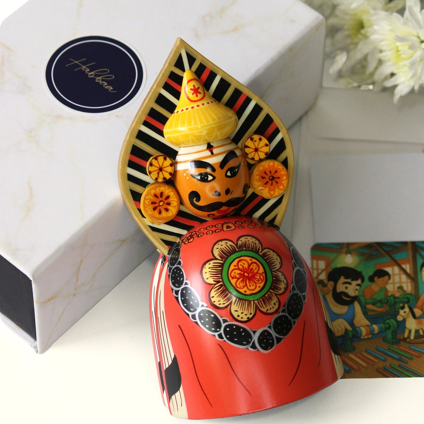 channapatna yakshagana wooden toy handmade traditional indian wooden toy eco friendly