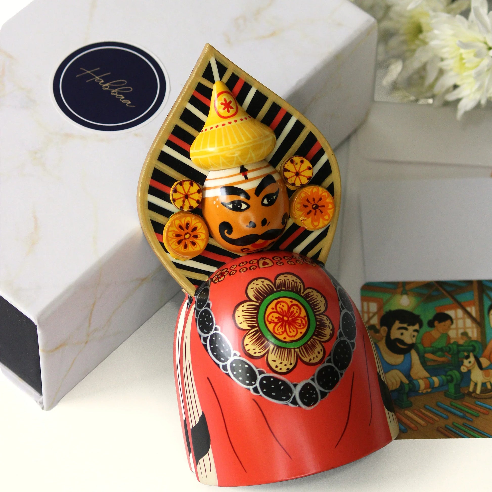 channapatna yakshagana wooden toy handmade traditional indian wooden toy eco friendly