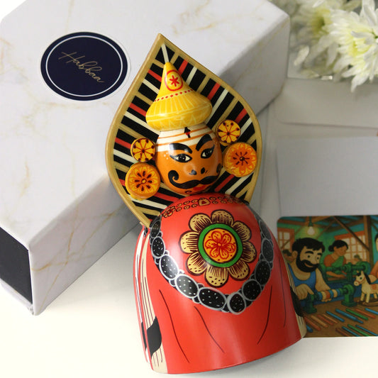 channapatna yakshagana wooden toy handmade traditional indian wooden toy eco friendly