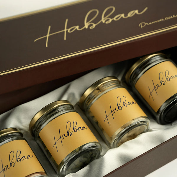 Dakshin premium gift hamper with elegant festive packaging by Habbaa
